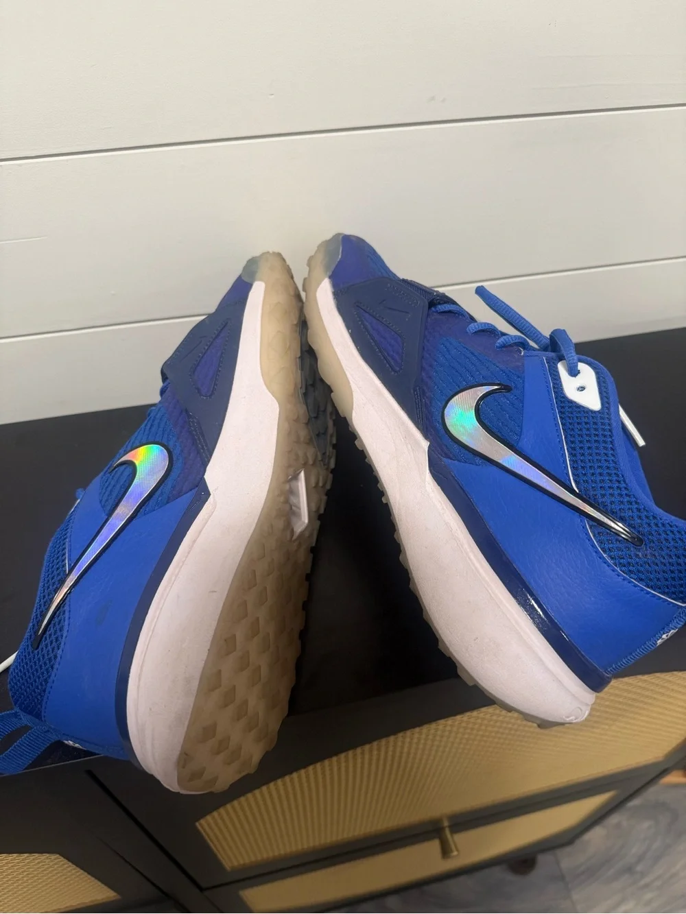 Nike Air Zoom Diamond Elite Mens 11 Blue Athletic baseball turf shoes